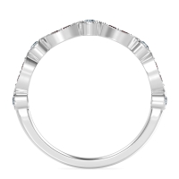 Antique Half-Eternity Prong Set Purana Band