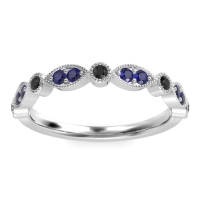 Antique Half-Eternity Prong Set Purana Band