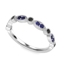 Antique Half-Eternity Prong Set Purana Band