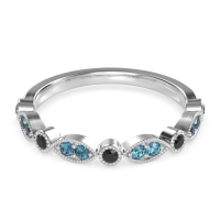 Antique Half-Eternity Prong Set Purana Band