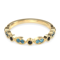Antique Half-Eternity Prong Set Purana Band