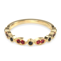 Antique Half-Eternity Prong Set Purana Band