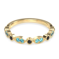 Antique Half-Eternity Prong Set Purana Band