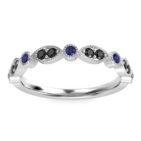 Antique Half-Eternity Prong Set Purana Band