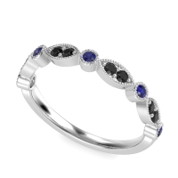 Antique Half-Eternity Prong Set Purana Band