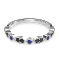 Antique Half-Eternity Prong Set Purana Band