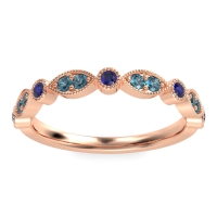 Antique Half-Eternity Prong Set Purana Band