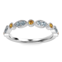 Antique Half-Eternity Prong Set Purana Band