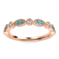 Antique Half-Eternity Prong Set Purana Band