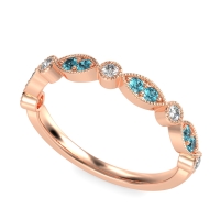 Antique Half-Eternity Prong Set Purana Band