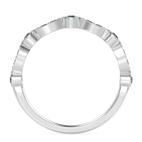 Antique Half-Eternity Prong Set Purana Band