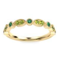 Antique Half-Eternity Prong Set Purana Band