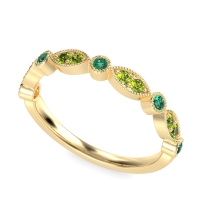 Antique Half-Eternity Prong Set Purana Band