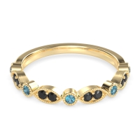 Antique Half-Eternity Prong Set Purana Band