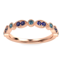 Antique Half-Eternity Prong Set Purana Band