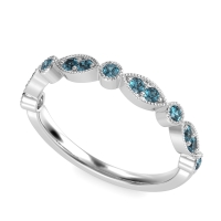 Antique Half-Eternity Prong Set Purana Band