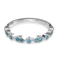 Antique Half-Eternity Prong Set Purana Band