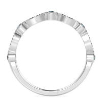 Antique Half-Eternity Prong Set Purana Band