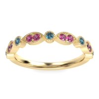 Antique Half-Eternity Prong Set Purana Band