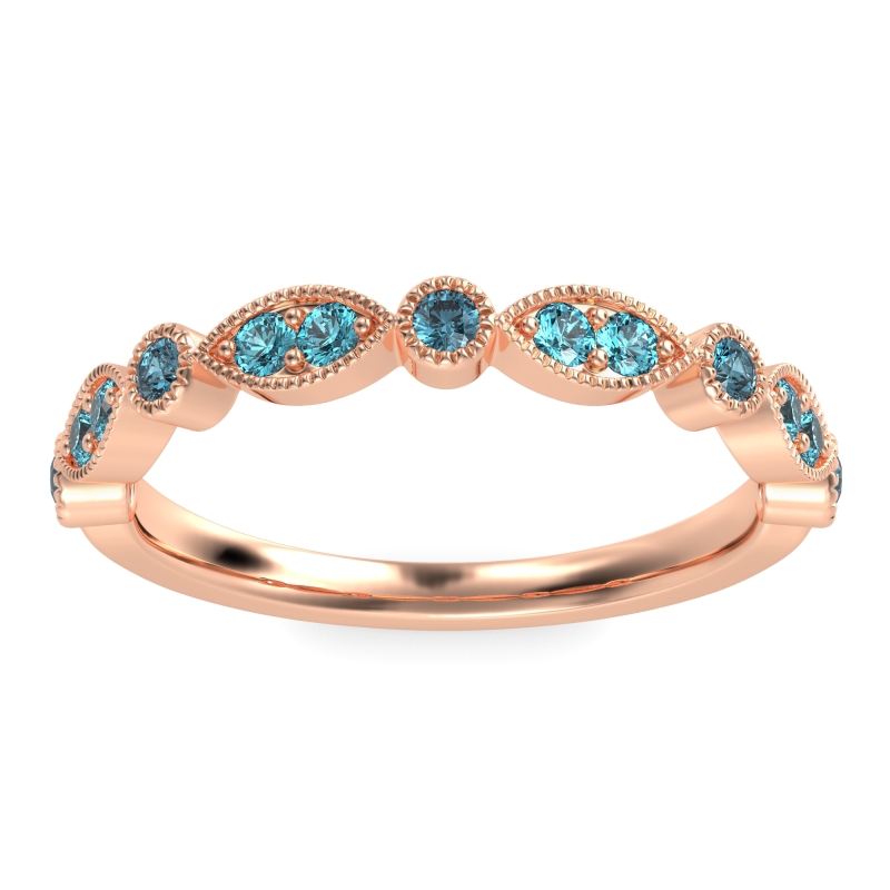 Antique Half-Eternity Prong Set Purana Band