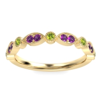 Antique Half-Eternity Prong Set Purana Band