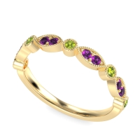 Antique Half-Eternity Prong Set Purana Band