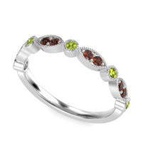 Antique Half-Eternity Prong Set Purana Band