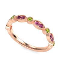 Antique Half-Eternity Prong Set Purana Band