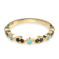 Antique Half-Eternity Prong Set Purana Band