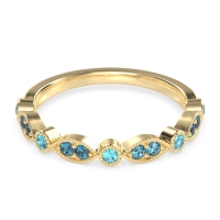Antique Half-Eternity Prong Set Purana Band