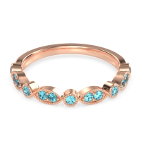 Antique Half-Eternity Prong Set Purana Band