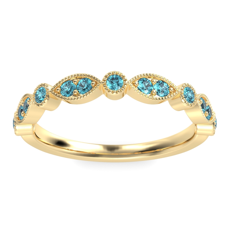 Antique Half-Eternity Prong Set Purana Band