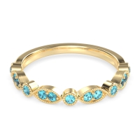 Antique Half-Eternity Prong Set Purana Band