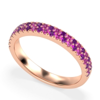 Classic Two Row Prong Set Yugala Band