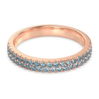 Classic Two Row Prong Set Yugala Band