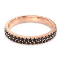 Classic Two Row Prong Set Yugala Band