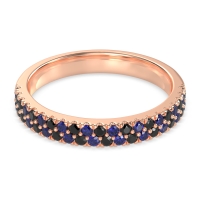 Classic Two Row Prong Set Yugala Band