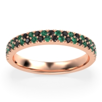 Classic Two Row Prong Set Yugala Band