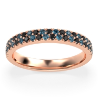 Classic Two Row Prong Set Yugala Band