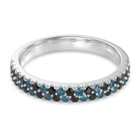 Classic Two Row Prong Set Yugala Band