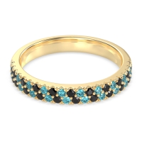 Classic Two Row Prong Set Yugala Band