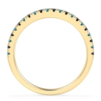 Classic Two Row Prong Set Yugala Band