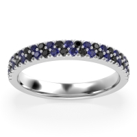 Classic Two Row Prong Set Yugala Band