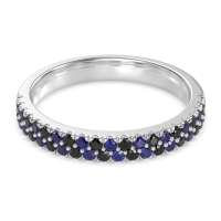 Classic Two Row Prong Set Yugala Band