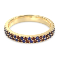 Classic Two Row Prong Set Yugala Band