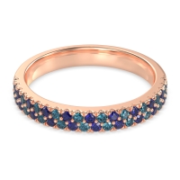 Classic Two Row Prong Set Yugala Band