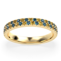 Classic Two Row Prong Set Yugala Band