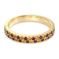 Classic Two Row Prong Set Yugala Band