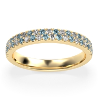 Classic Two Row Prong Set Yugala Band