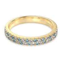 Classic Two Row Prong Set Yugala Band